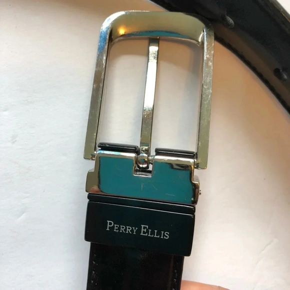 Vintage Perry Ellis leather Belt - Picture 1 of 3